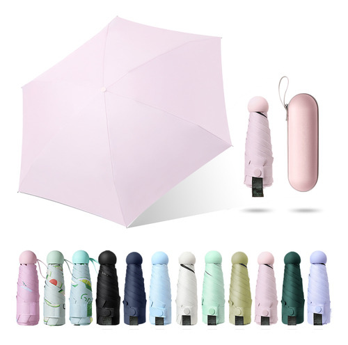 Paraguas Plegable Ultraligero, Doble, Para Niñas Y Mujeres