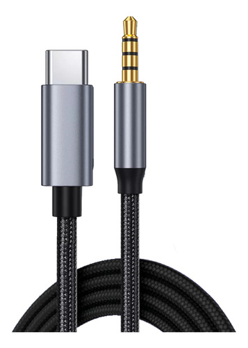 Cable Auxiliar Audio Tipo C A Ja*ck 3.5mm Macho Audífonos Coche 2 Metros Gitifo, Compatible Con Genérica Dispositivos De Android De Móviles/portátiles/tabletas