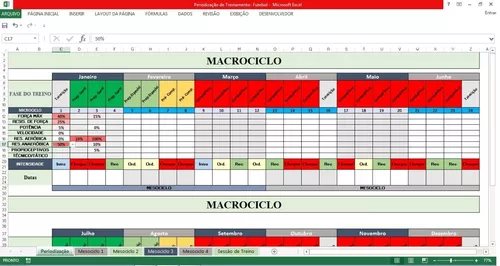 Planilha de treino para melhorar o condicionamento no futebol