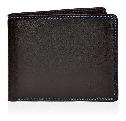 Pavia Leo Mens Blando Cuero Bi-fold Billetera Rfid Mntvl