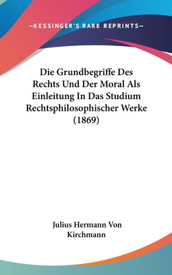 Libro Die Grundbegriffe Des Rechts Und Der Moral Als Einl...