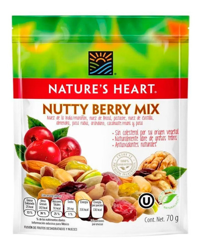 Mezcla Nueces Frutas Bolsa 70 G Super Food Natures Heart