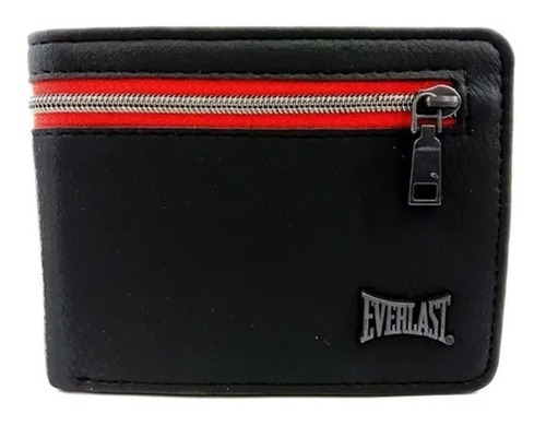 Billetera Hombre Everlast Original Urbana Cuero Pu C/cierre 