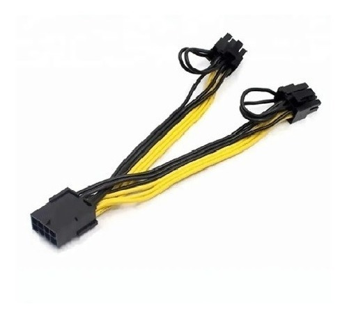 Imagen 2 de 3 de Cable Adaptador Splitter Pcie 8 A 2x 8 Pin (6+2) Rig Minería