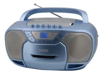 Comprar Jensen Cd-590-bl Cd-590 Reproductor De Cd Y Casete Portátil De 1 W Con Radio Am\u002Ffm Y Bluetooth (azul)