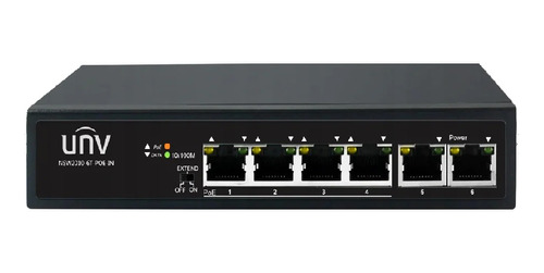 Uniview Nsw2010-6t-poe-in, Switch Poe De 4 Puertos, 2uplink 