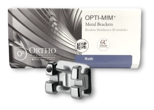 Brackets Metálicos Caso X 20u Roth Opti-mim Ortho Organizers
