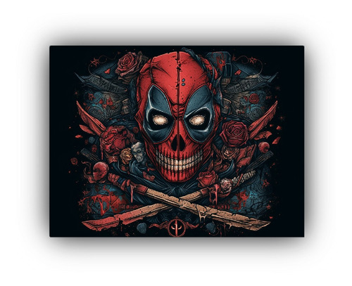 Arte De Pared Imagenes Dead Pool Personajes 45x30cm