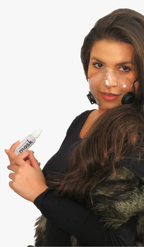Máscara Facial Transparente Com Filtro Carvão Ativado