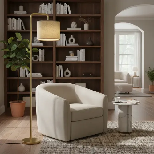 Luminária De Chão 1,60m Abajur Leitura Piso 110v/220v