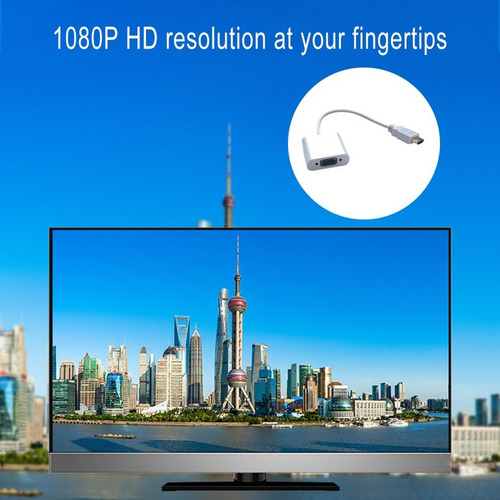 Hdmi Macho Para Vga Fêmea Cabo De Vídeo Cabo Adaptador 1