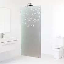 Comprar Vinilo Esmerilado A Rayas Con Diseño Mamparas Baño 60x180