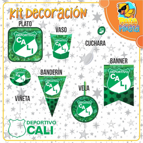 Kit Decoracion Fiesta Adulto Deportivo Cali