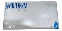 Comprar Guantes Desechables De Nitrilo Ambiderm Colores Tallas 100pz Color Azul Océano Talla G