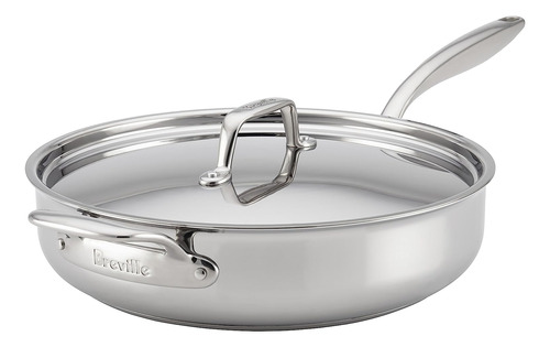 Breville - Sarten De Acero Inoxidable Con Revestimiento D...