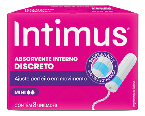 Absorvente Interno Intimus Mini C/8 Unidades