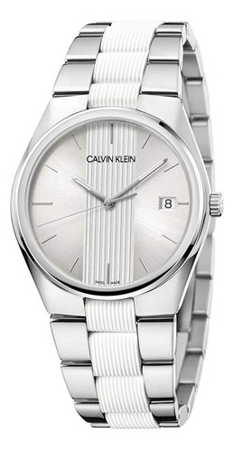 Reloj Calvin Klein Contrast K9e211k6 Suizo Zafiro Original