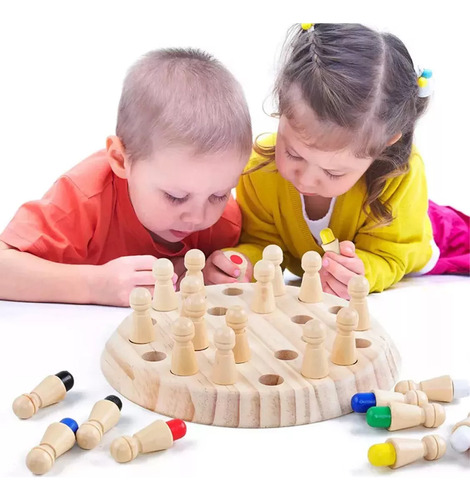 Juego De Mesa De Memoria Educativo Montessori De Madera