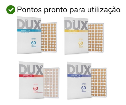 Imagem 3 de 6 de Kit Acupuntura Auriculoterapia Completo Dux 12 Peças