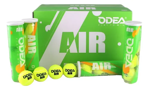 Caixa De Bolas De Tênis Odea Air - (24x4) Caixa Com 96 Bolas Amarelo