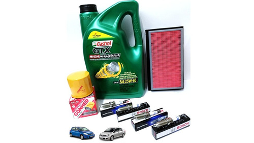 Kit Cambio De Aceite Nissan Tiida 1.6l 2010 Castrol 25w60