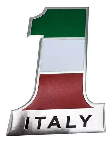 Insignia De Metal Con Emblema De La Bandera De Italia 