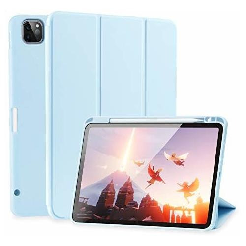 Funda Para iPad Pro Con Soporte Para Lapiz Color Azul Claro
