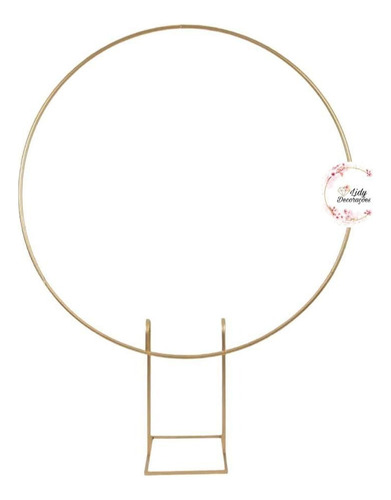 Arco P/ Bexiga Redondo Suporte Para Painel 1,5 Dourado