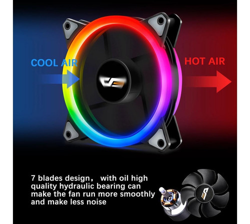 Case Fan Rgb Darkflash Aurora Dr12 3in1 Pro 120mm Argb X3