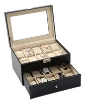 Comprar Caja Porta Relojes De 20 Un. Organizador Estuche Relojes