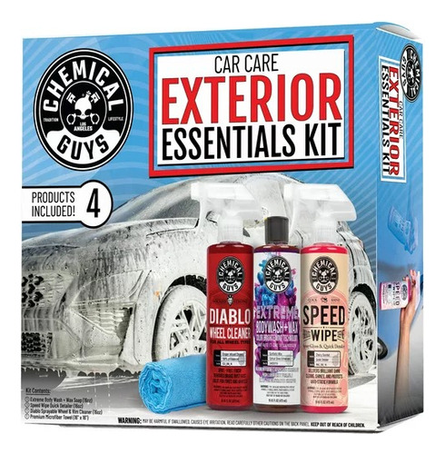 Chemical Guys Car Care Exterior Essentials Kit 4 Pzs