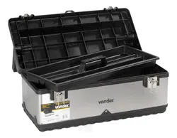 Comprar Caixa Baú Plástico E Inox Cbi 025 - Vonder Cor Prateado no Mercado Livre