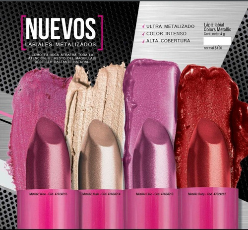 Labiales Metalizados Millanel