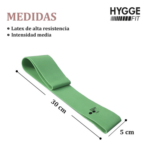 Imagen 5 de 10 de Kit Fitness Banda C/manijas + Banda Látex Plana + Pesa Rusa