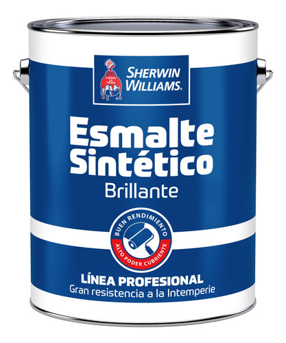 Esmalte Sintetico Profesional Sherwim William Galon Acabado Brillante Color Blanco