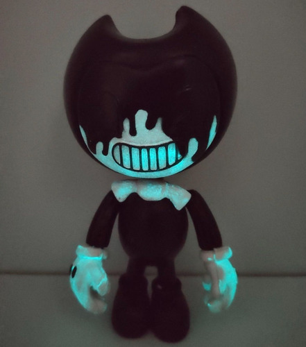 Imagen 9 de 10 de Bendy The Ink Machine Set 2 Figuras Demon Blanco Emite Luz