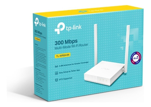 Router Tp-link Tl-wr844n Wireless 2.4ghz N300 2 Antenas 5dbi