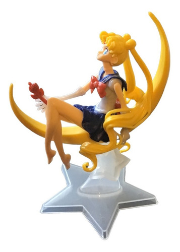 Figura Sailor Moon Serena Base De Luna Y Estrella 