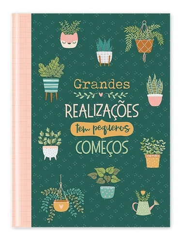 Caderno Flexível Linha My Garden - 80 Pag. Cartões Gigantes