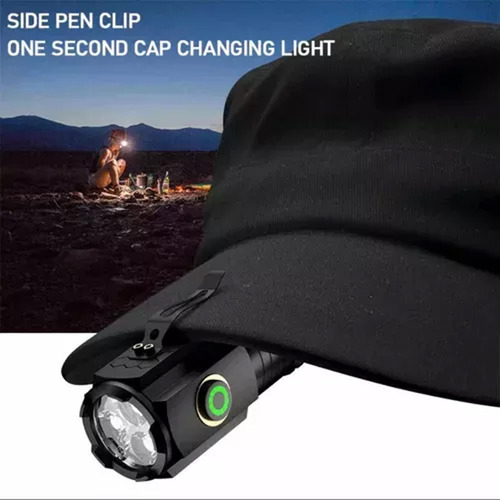 2 Minilinternas Led Recargables Con Carga Usb C