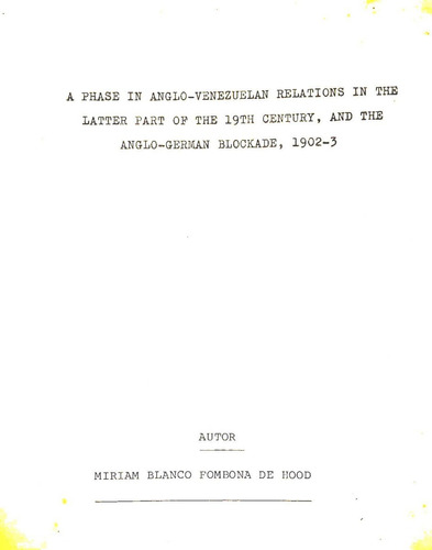 Libro Anglo German Blockade 1902-1903 Cipriano Castro #50