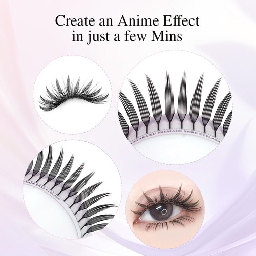 Extensión De Pestañas Spire Eyelash Negro 0.07 D Mix (8-15 Mm ) D 1.5 Cm 7 Mm