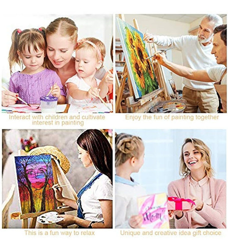 Imagen 7 de 7 de Kit De Pintura Al Óleo Sobre Lienzo Por Números
