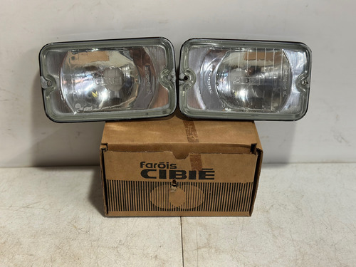 Par Bloco Farol Milha Serra Ii 2 Cibiê Liso Opala Chevette Gol Gt Passat Maverick Corcel C10