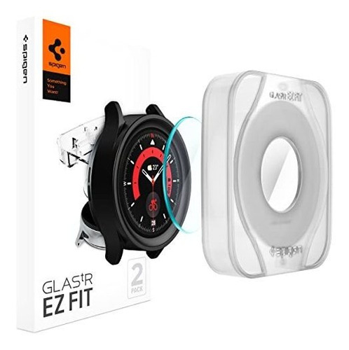 2 Vidrios Templados Para Galaxy Samsung Watch 5 Pro Spigen