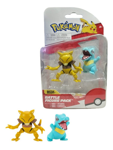 Imagen 1 de 2 de Battle Figure Pack Abra + Totodile Pokémon Figura Premium