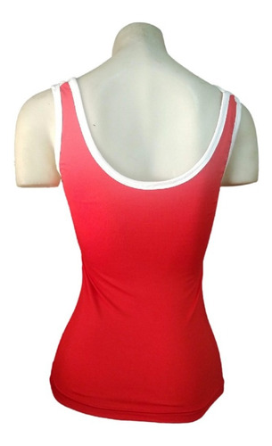 Imagen 6 de 7 de Musculosa Huracán Modal Blanca Bic Globomanía Blanco/rojo