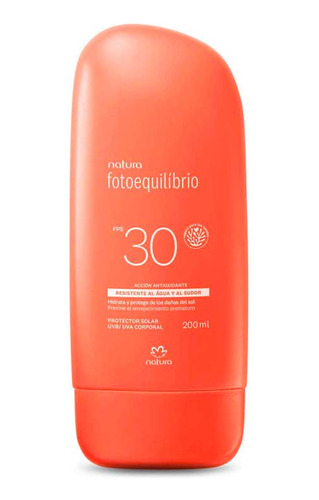 Protector Solar Corporal Fps 30 Natura Fotoequilibrio 200ml