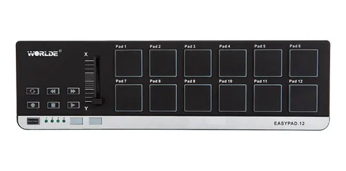 Controlador Midi Worlde Easypad.12 Minicontrolador Usb De 1
