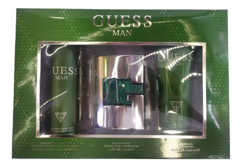 Estuche Guess Man Hombre X 3 Piezas - mL a $1216